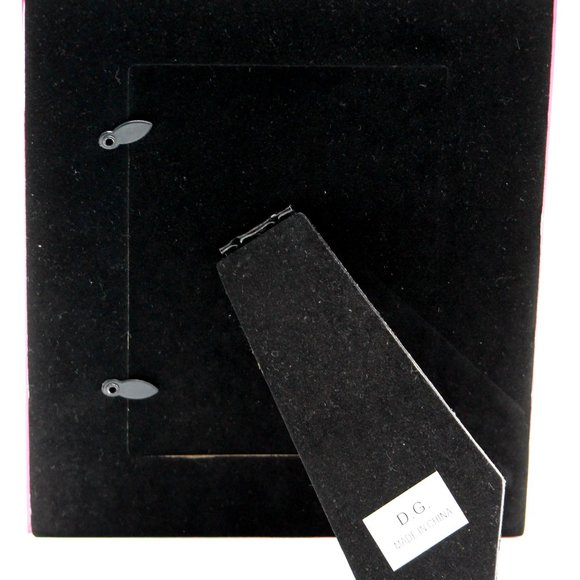 Two sets of Beautiful Red Glass 4" x 6" Photo Picture Frame with Flowers and But - Picture 8 of 11